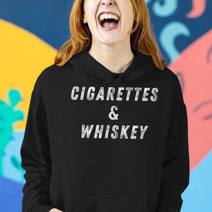 Cigarettes & Whiskey Funny Party Whiskey Funny Gifts Women Hoodie Gifts for Her