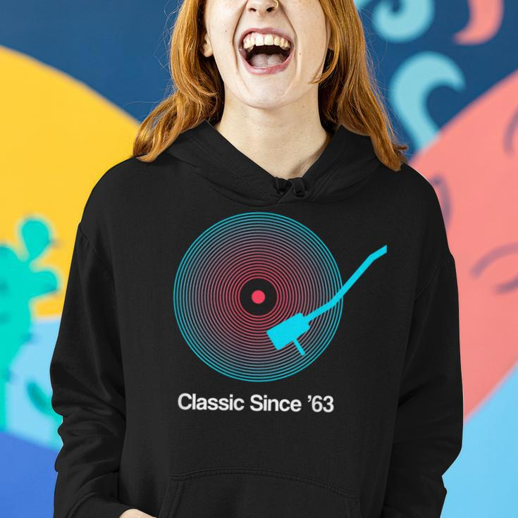 Classic Since '63 Vinyl 60Th Birthday Idea For Women Hoodie Gifts for Her