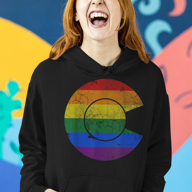 Colorado Lgbtq Rainbow Flag Gay Lesbian Bi Trans Queer Women Hoodie Gifts for Her