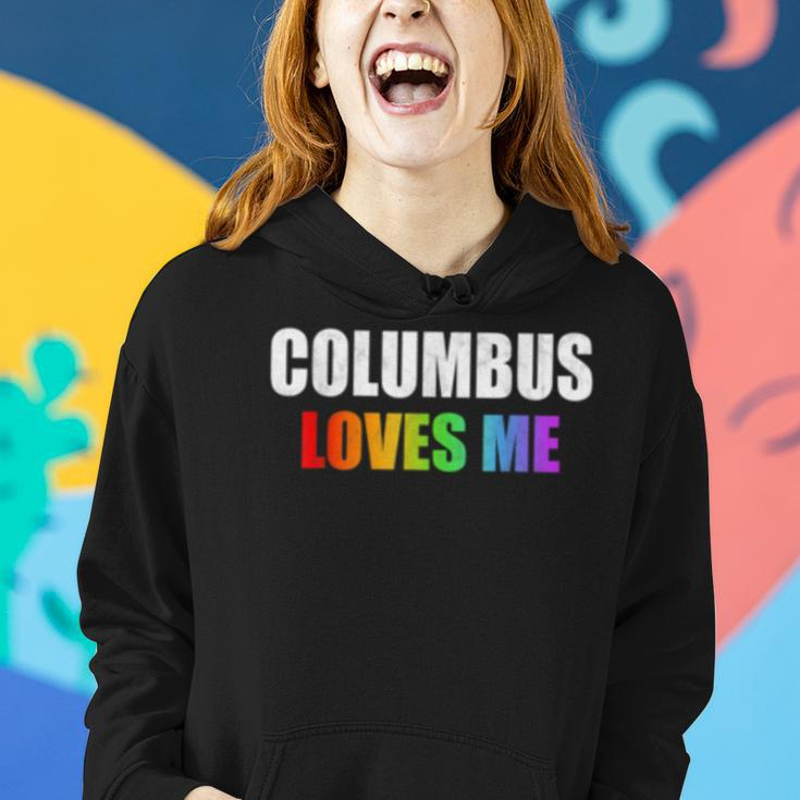 Columbus Gay Pride Lgbt Rainbow Love Ohio Men WomenGifts Women Hoodie Gifts for Her