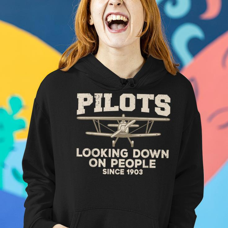 Cool Pilot For Men Women Aircraft Pilot Airplane Flying Women Hoodie Gifts for Her
