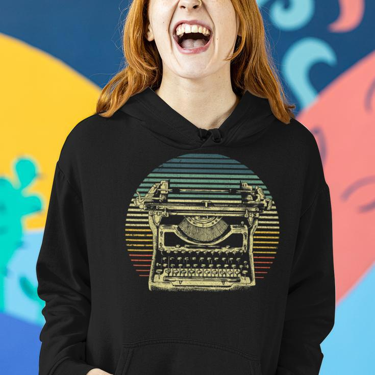 Cool Vintage Typewriter For Men Women Author Writer Keyboard Writer Funny Gifts Women Hoodie Gifts for Her