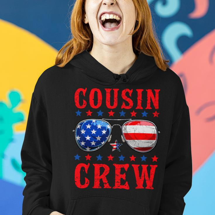 Cousin Crew Sunglasses Usa American Flag 4Th Of July Womens Women Hoodie Gifts for Her
