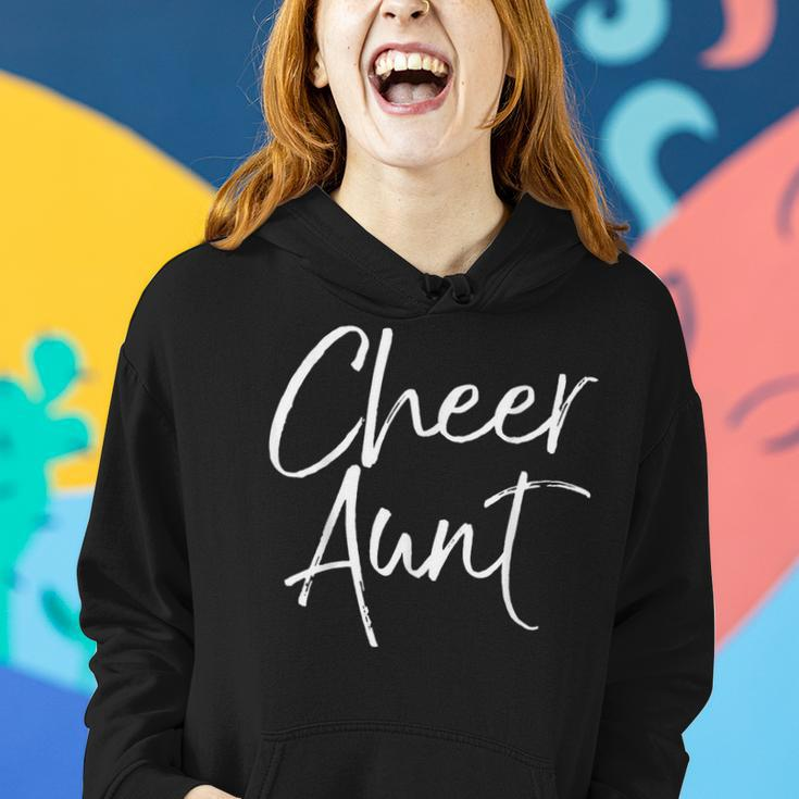 Cute Cheerleading For Aunt Cheerleaders Fun Cheer Aunt Women Hoodie Gifts for Her