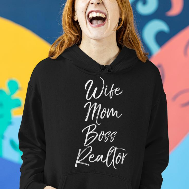 Cute Real Estate For Mother's Day Wife Mom Boss Realtor Women Hoodie Gifts for Her