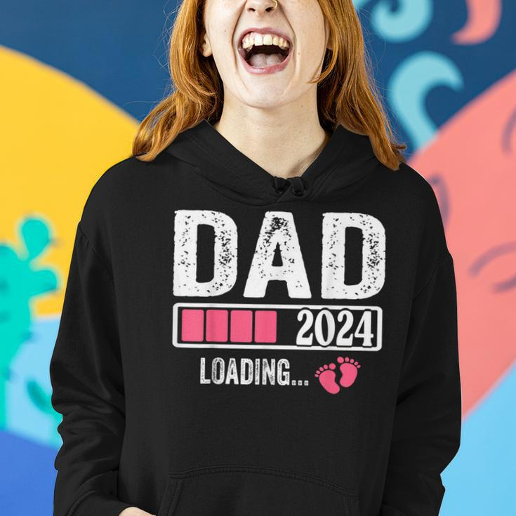 Dad 2024 Loading It's A Girl Baby Pregnancy Announcement Women Hoodie Gifts for Her