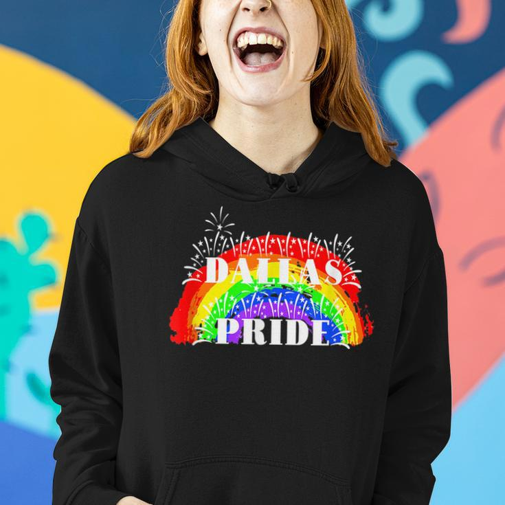 Dallas Gay Pride Rainbow For Gay Pride Women Hoodie Gifts for Her