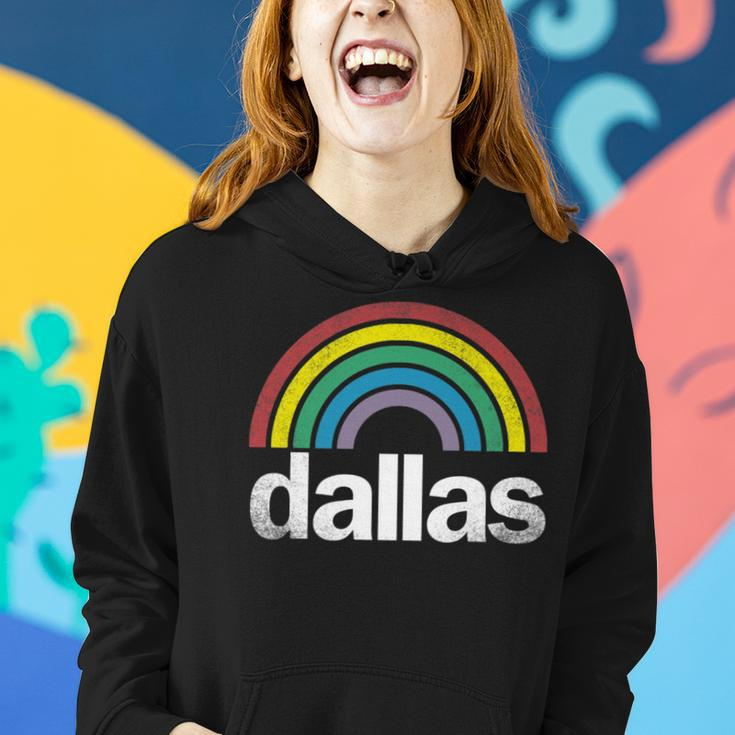 Dallas Rainbow 70S 80S Style Retro Gay Pride Men Women Women Hoodie Gifts for Her