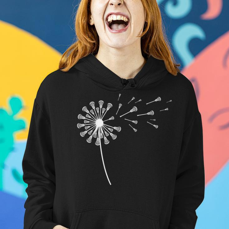 Dandelion Lacrosse Stick For Lacrosse Player Women Hoodie Gifts for Her