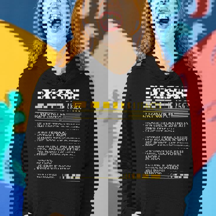 Dickson Name Gift Dickson Facts V3 Women Hoodie Gifts for Her