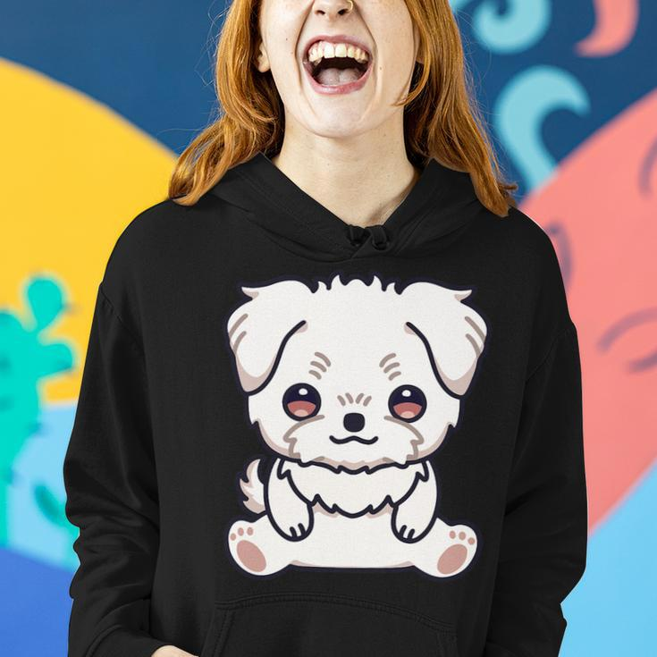 Dog Maltese Cute Kawaii Lover Owner Puppy Aesthetic Women Hoodie Gifts for Her