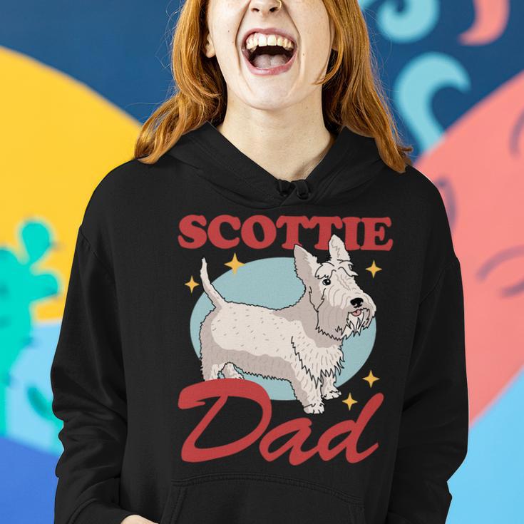 Dog Scottish Terrier Mens Scottie Dad Dog Owner Scottish Terrier 3 Women Hoodie Gifts for Her