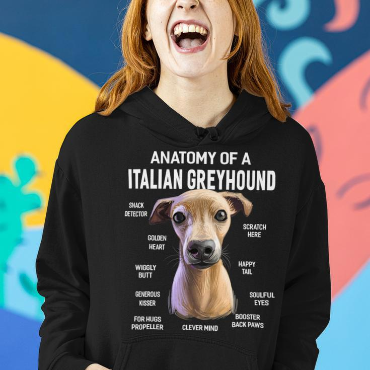 Dogs Anatomy Of A Italian Greyhound Dog Funny Gift Women Hoodie Gifts for Her