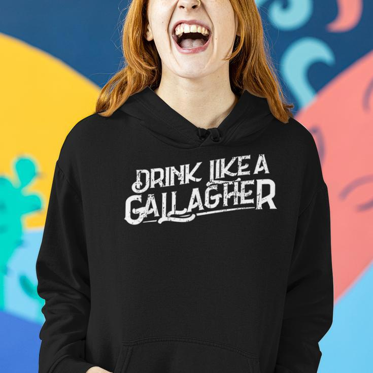 Drink Like A Gallagher Beer St Patricks Day Gift Beer Funny Gifts Women Hoodie Gifts for Her