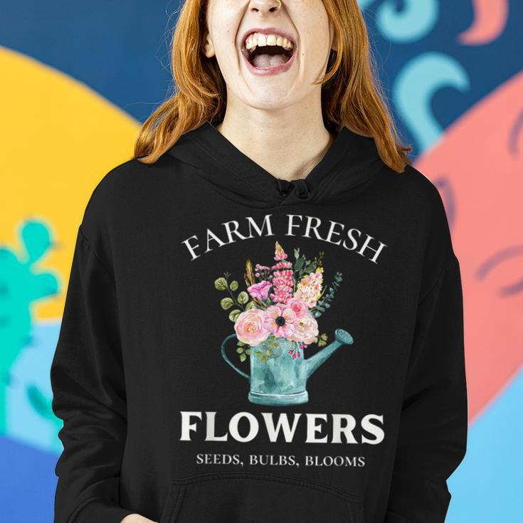 Farm Fresh Flowers Seeds Blooms Bulbs Women Hoodie Gifts for Her