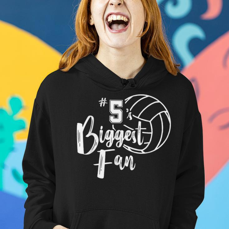 Five 5'S Biggest Fan Volleyball Mom Volleyball Dad Women Hoodie Gifts for Her