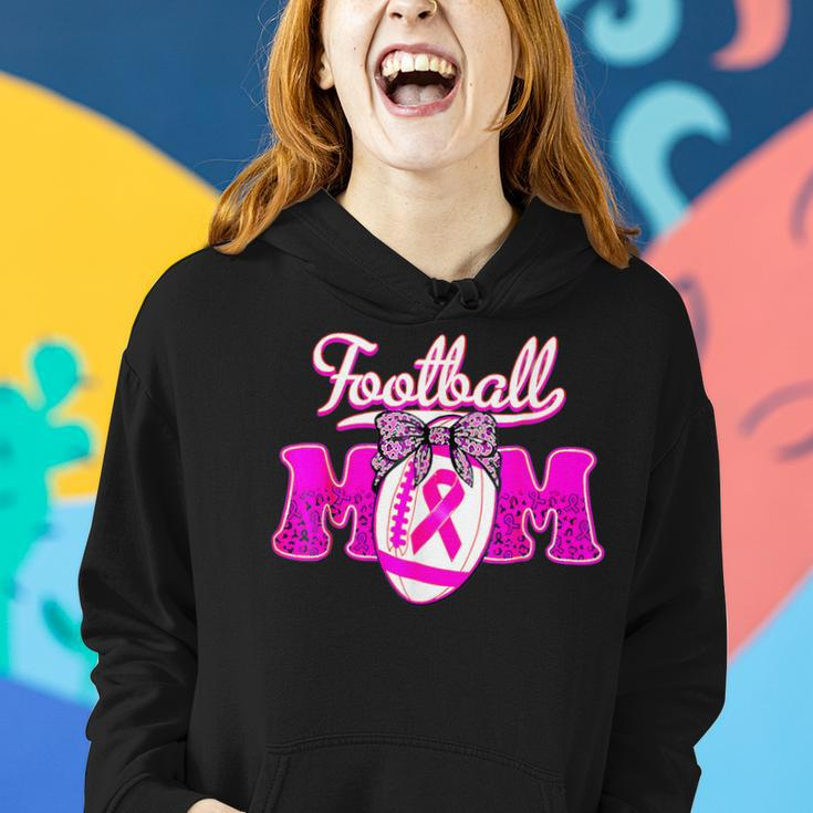 Football Cheer Mom Pink For Breast Cancer Warrior Women Hoodie Gifts for Her