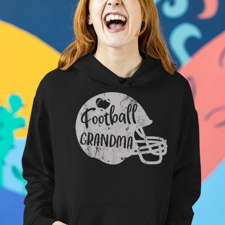 Football Grandma Fun Supportive American Football Grandma Women Hoodie Gifts for Her
