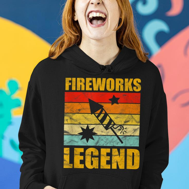 Fourth Of July Fireworks Legend Funny Independence Day 1776 Women Hoodie Gifts for Her