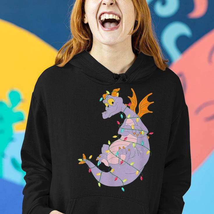 Cute Figment Lights Christmas Lover Animals Lover Women Hoodie Gifts for Her