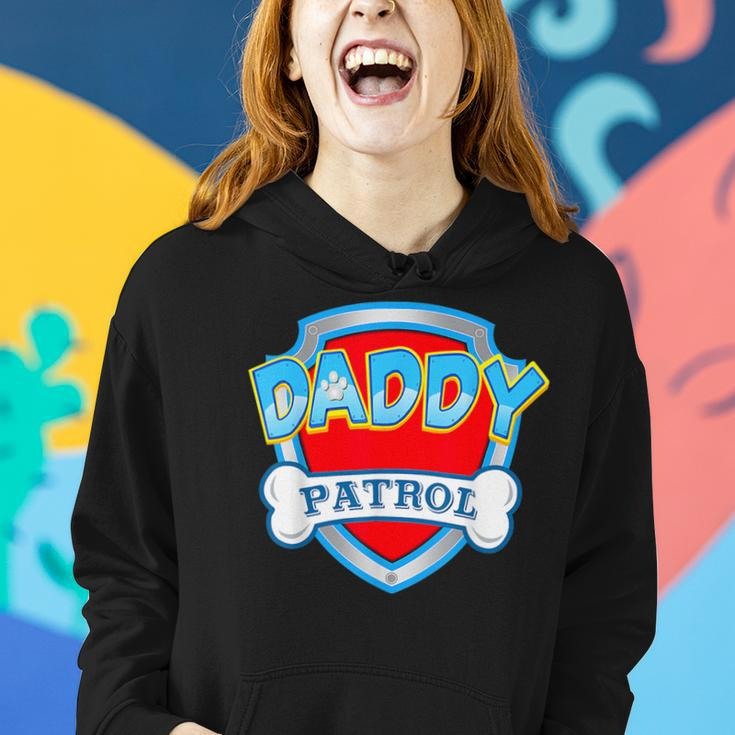 Daddy-Patrol-Dog Mom Dad Birthday Party Women Hoodie Gifts for Her