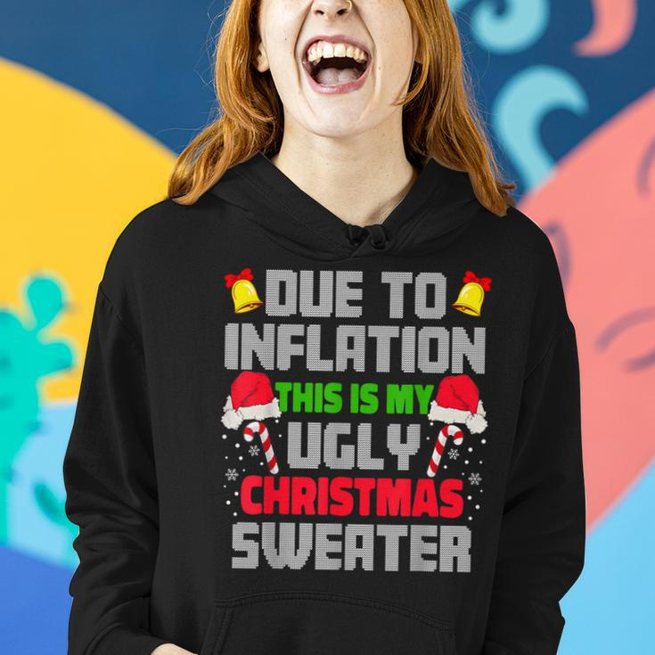 Due To Inflation Ugly Christmas Sweaters Women Hoodie Gifts for Her