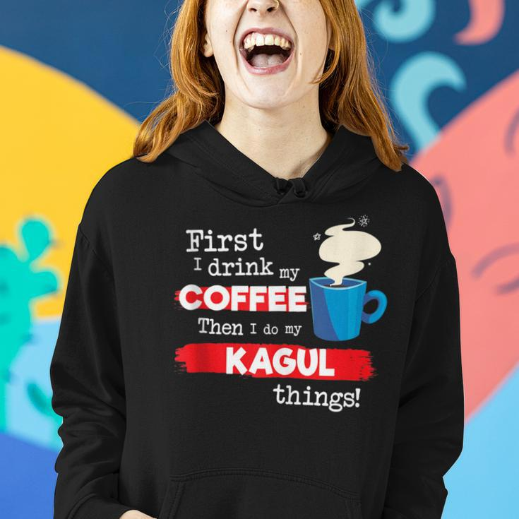 Kagul Drummer Saying But First Coffee Phrase Women Hoodie Gifts for Her