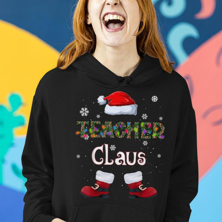 Teacher Claus Family Matching Ugly Christmas Sweater Women Hoodie Gifts for Her