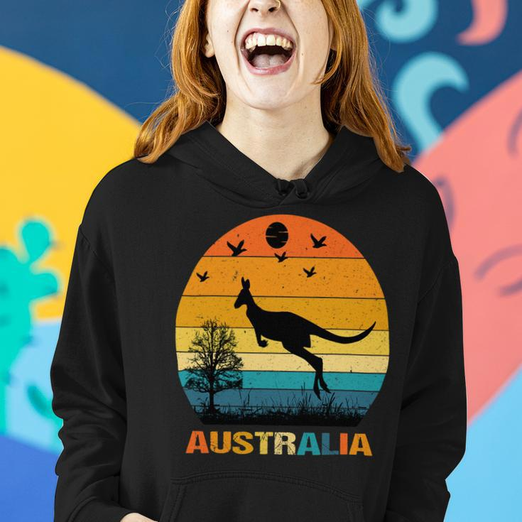 G Day Mate Kangaroo Aussie Animal Australia Flag Australia 2 Women Hoodie Gifts for Her