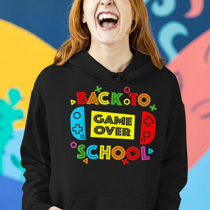 Game Over Back To School Funny Teacher Students Women Hoodie Gifts for Her