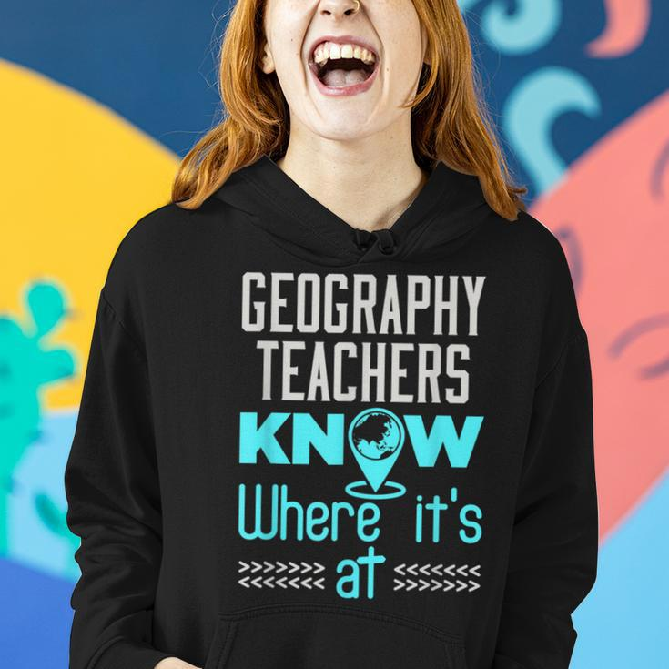 Geography Teacher Quote Appreciation Women Hoodie Gifts for Her