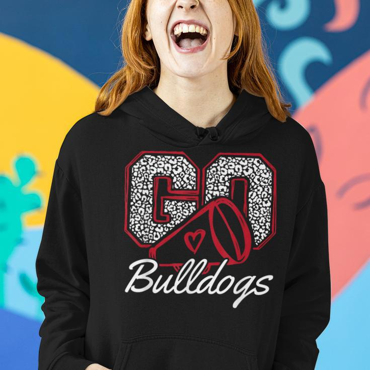 Go Cheer Bulldogs Sports Name Boy Girl Women Hoodie Gifts for Her