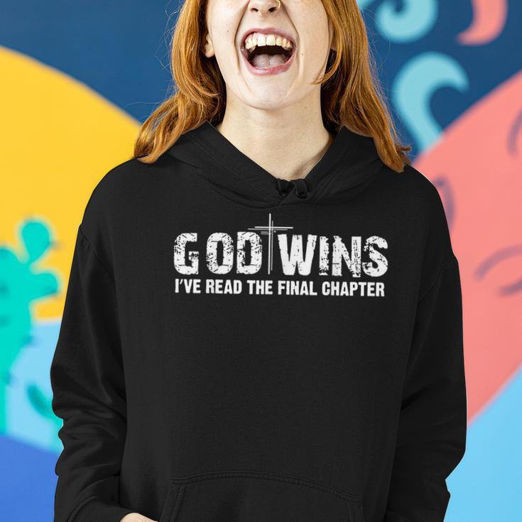 God Wins I Ve Read The Final Chapter Christian Faith Lover Women Hoodie Gifts for Her