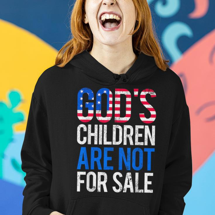 Gods Children Are Not For Sale Funny Political Political Funny Gifts Women Hoodie Gifts for Her