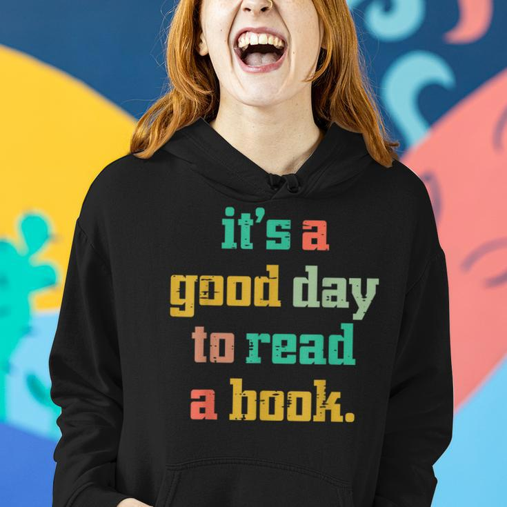 Good Day To Read Book Cute Librarian Bookworm Men Women Kids Women Hoodie Gifts for Her