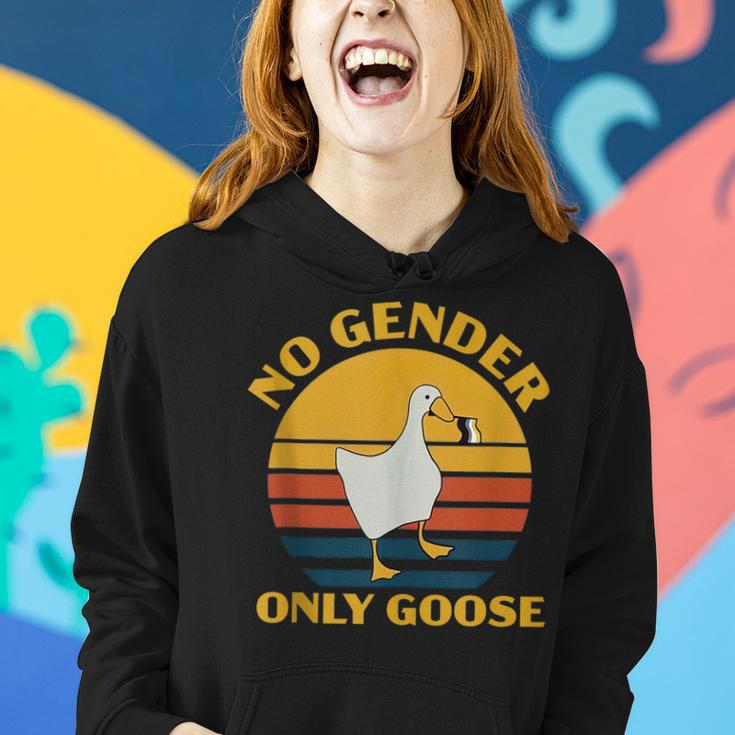 Goose No Gender Nonbinary Lgbt Duck Gay Pride Lgbt Lover Women Hoodie Gifts for Her