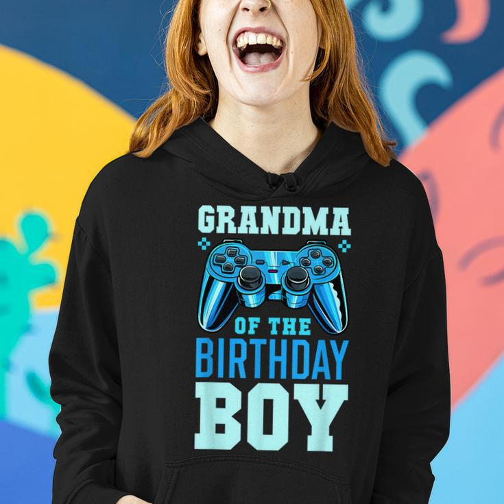 Grandma Of The Birthday Boy Matching Video Gamer Birthday Women Hoodie Gifts for Her