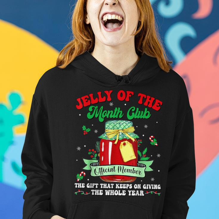 Groovy Christmas Jelly Of The Month Club Vacation Xmas Pjs Women Hoodie Gifts for Her