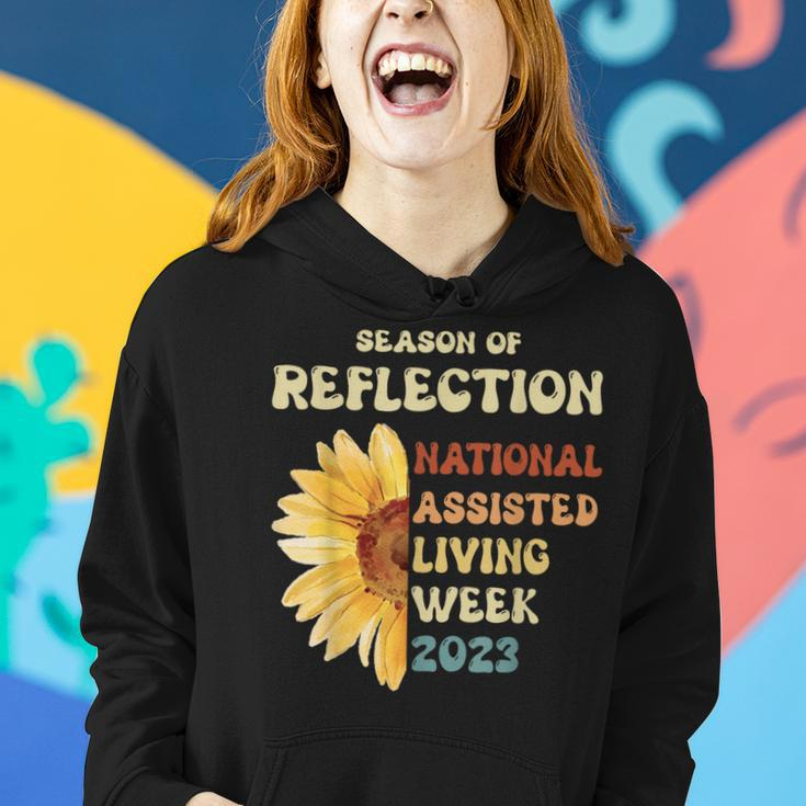 Groovy National Assisted Living Week 2023 Retro Vintage Women Hoodie Gifts for Her