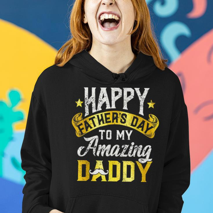 Happy Fathers Day For Amazing Dad Grandpa From Daughter Son Women Hoodie Gifts for Her