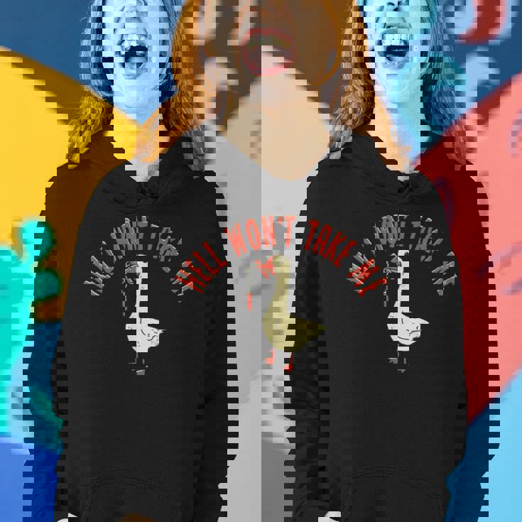 Hell Wont Take Me Funny Duck Women Hoodie Gifts for Her