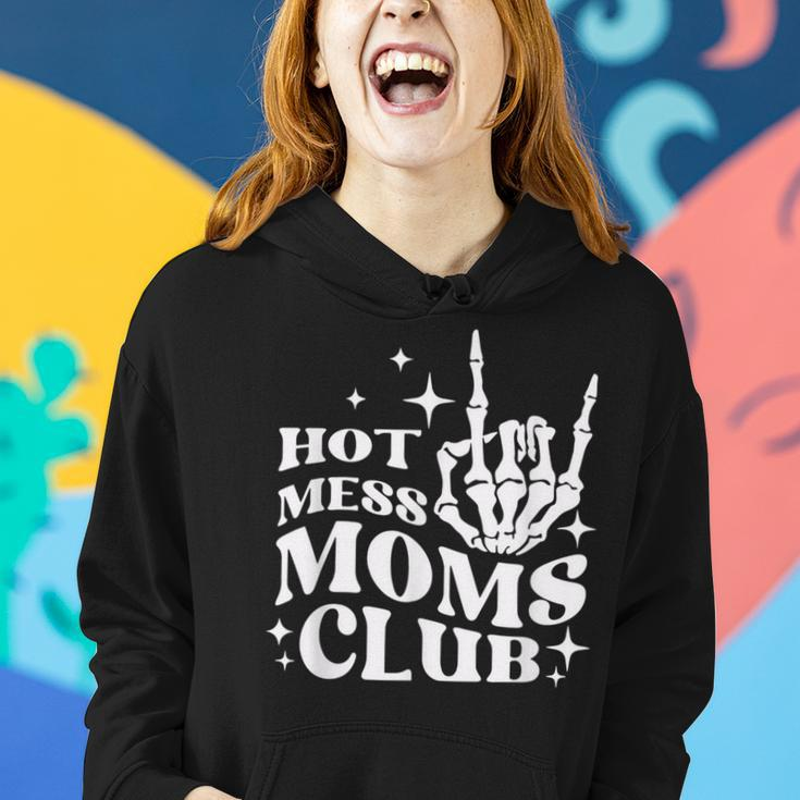 Hot Mess Moms Club Vintage Retro Mothers Day Mama Mom Gifts For Mom Funny Gifts Women Hoodie Gifts for Her