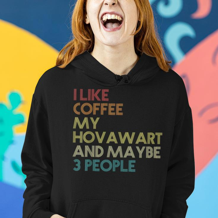 Hovawart Dog Owner Coffee Lovers Quote Vintage Retro Women Hoodie Gifts for Her