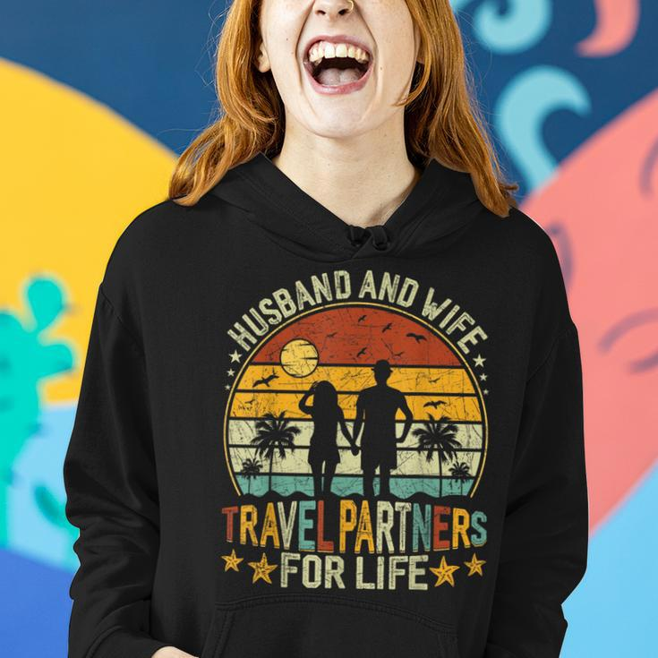 Husband And Wife Travel Partners For Life Beach Traveling Women Hoodie Gifts for Her