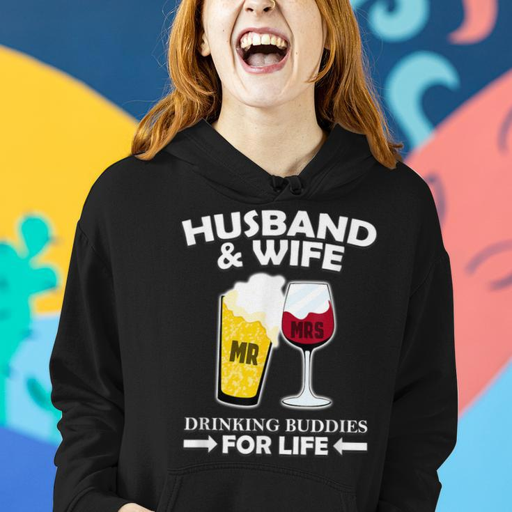 Husband And Wife Drinking Buddies For Life Women Hoodie Gifts for Her
