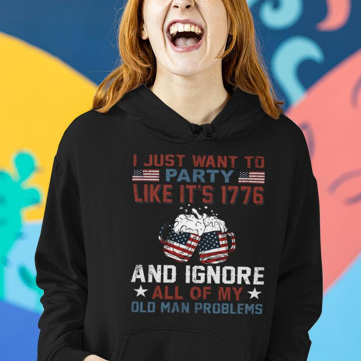 I Just Want To Party Like Its 1776 Shirt 4Th Of July Shirt Independence Day Shirt - Womens V-Neck Women Hoodie Gifts for Her