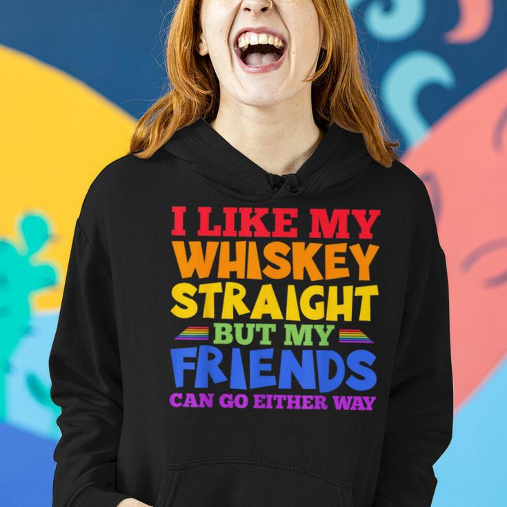 I Like My Whiskey Straight Lgbtq Gay Pride Month Women Hoodie Gifts for Her