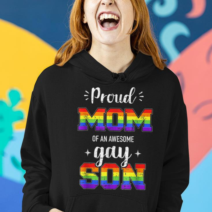 I Love My Gay Son Lgbt Pride Month Proud Mom Dad Women Hoodie Gifts for Her