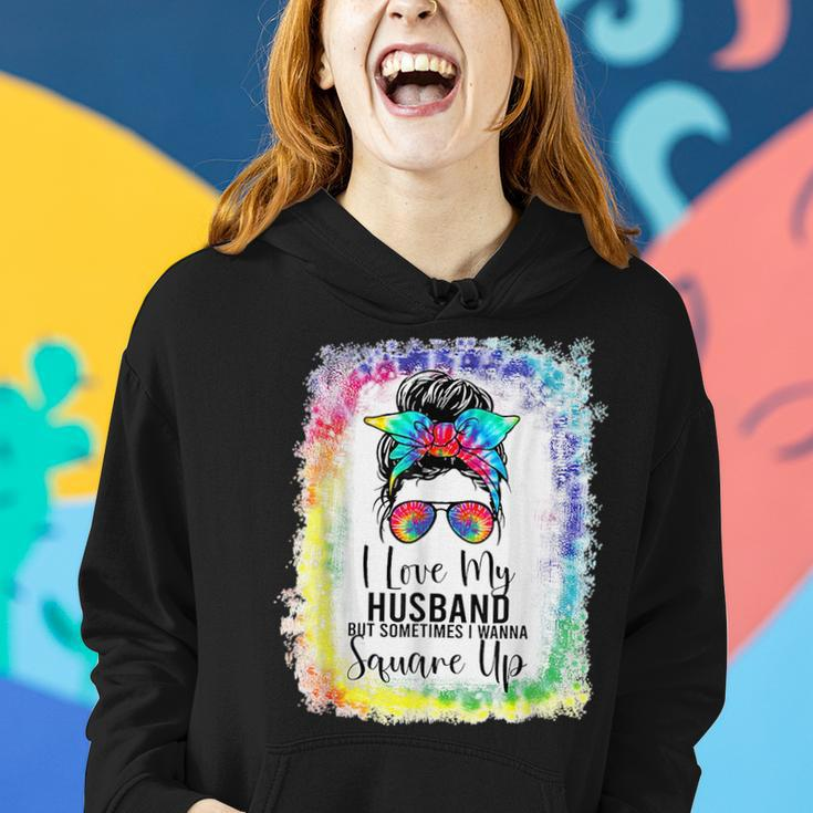 I Love My Husband But Sometimes I Wanna Square Up Funny Wife Women Hoodie Gifts for Her