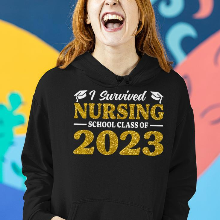 I Survived Nursing School Class Of 2023 Graduation Nurse Women Hoodie Gifts for Her